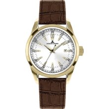 Jacques Lemans Liverpool 1-1444G Ladies Brown Leather Strap Watch