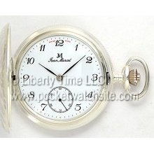 Jean Marcel Sterling Silver PURE SWISS Wind Up Pocket Watch