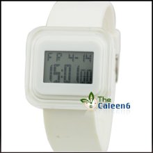 Jelly Fashion Oversized Style Plastic Sports Digital Light Watch Cool 2013