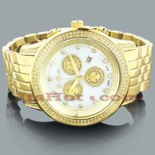 Joe Rodeo Watches: Mens Diamond Watch Sicily 1.80ct Yellow