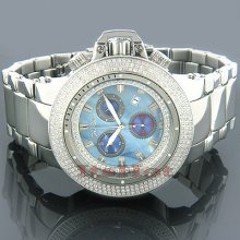 JoJo Joe Rodeo Razor Mens Diamond Watch 4ct Blue