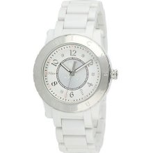 Juicy Couture 1900842 Hrh White Plastic Bracelet Silver Dial Women's Watch