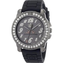 Juicy Couture Women's 1900794 Pedigree Black Jelly Strap Watch $195