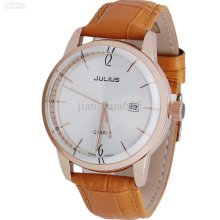 Julius Abstract Digital Luminous Strap Watch Mens Watch 8635