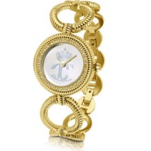 Just Cavalli Designer Women's Watches, JC Stud - Crystal Framed Logo Dial Bracelet Watch
