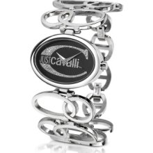 Just Cavalli Designer Women's Watches, JC Silla - Oval Logo Bracelet Watch