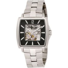 Kenneth Cole Reaction Mens Automatic Skeleton Dial Stainless Steel Watch Kc3771