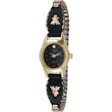 Ladies' Black Hills Gold Expansion Watch with Black Oval Dial asst
