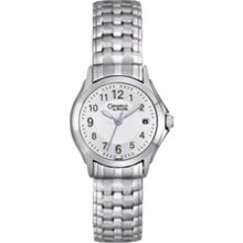 Ladies' Caravelle by Bulova Expansion Watch with Silver Dial (Model: