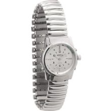 Ladies Chrome Braille and Talking Watch Exp Band
