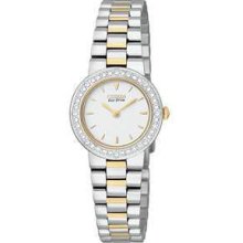 Ladies Citizen Watch, 2-tone Silhouette, Swarovski Crystals, Ew9824-53a