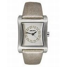 Ladies Dkny Pink Leather Silver Dial Watch Ny3647