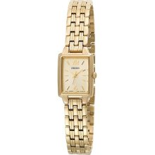 Ladies Seiko Quartz Sxgl62 Gold Dial Gold Tone Stainless Steel Watch