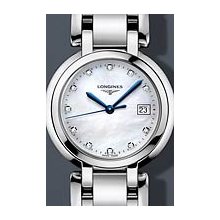 Longines PrimaLuna Diamond Pearl 30mm Watch - Mother of Pearl Dial, Stainless Steel Bracelet L81124876 Sale Authentic