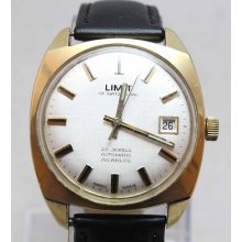 Lovely Vintage Mens Gold Plated Automatic 25 Jewel Limit Watch