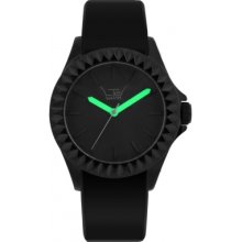 LTD-290103 LTD Watch Unisex Limited Edition Black Dial Green Hands Rub...
