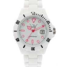 Ltd Watch Unisex Limited Edition Core Range Watch Ltd 020147 White Bracelet, Dial And Rotating Bezel