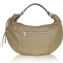 Luana Designer Handbags, Zip - Medium Patent Handle Hobo