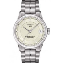 Luxury Automatic COSC Women's Watch - Ivory Dial With Stainless Steel Bracelet