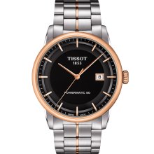 Luxury Automatic Men's Watch - Black Dial With Two-Tone Bracelet