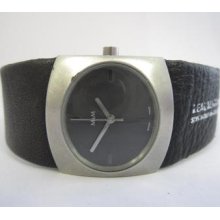 M&m Grey Dial Quartz Gents Swiss Made Watch Runs And Keeps Time