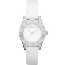 Marc By Marc Jacobs Blade White Dial Leather Strap Ladies Watch Mbm1206