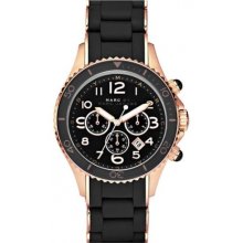 Marc by Marc Jacobs 'Rock' Chronograph Silicone Bracelet Ladies Watch MBM2553