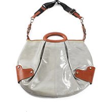 Marni Patent Leather Balloon Bag With Contrast Detail