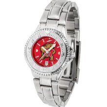 Maryland Terps Women's Stainless Steel Dress Watch