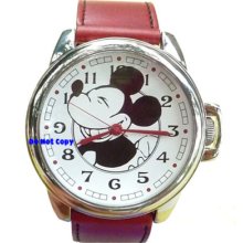 Men Disney Mickey Mouse American Cheese Large Watch