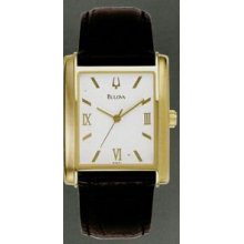 Men`s Rectangular White Dial Corporate Collection Watch