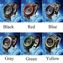 Mens Army Dual Core Analog Digital Alarm Quartz Waterproof Sport Watch