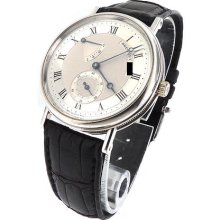 Men's Breguet Classique 3380 Power Reserve 18k White Gold Mechanical 35mm Watch