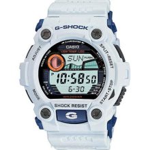 Mens Casio G-Shock - World Time - Tide & Moon Data - White Resin Band G7900A-7