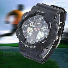 Mens Chronograph Lcd Digital Waterproof Alarm Ohsen Sports Wrist Watch Cool