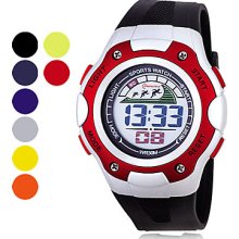 Men's Chronograph PU Digital Automatic Wrist Watch (Assorted Color)