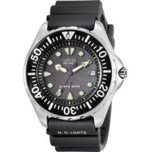 Mens Citizen Ecodrive Professional Diver Watch Stainlesssteel &rubber Bn0000-04h