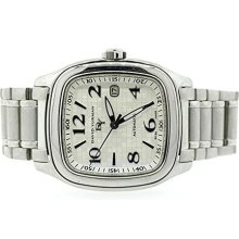 Mens David Yurman Thoroughbred Ss 41mm Square Silver Dial Watch Automatic & Box