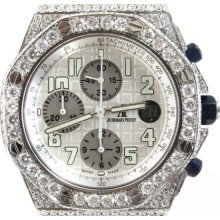 Mens Diamond Audemars Piguet Watch Round Cut Fully Loaded 25.00ct