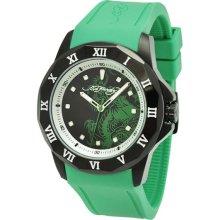 Mens Ed Hardy Roman Green Watch