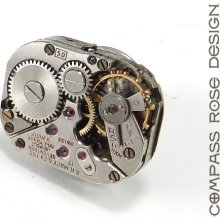 Mens Lapel Pin, Tie Tack - Industrial Steampunk Vintage Mechanical Watch Movement Wedding Tie Pin
