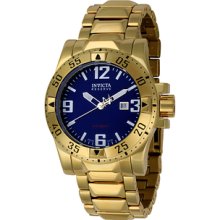 Men's Reserve Blue Dial Yellow Gold
