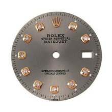 Mens Rolex Datejust Aftermarket Diamond Dial, Steel, Pink Gold