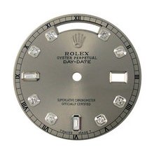 Mens Rolex Day-Date President AM Diamond Dial, Rhodium, White Gold