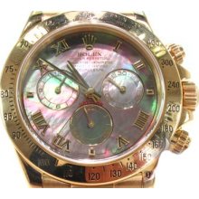 Mens Rolex Daytona Yellow Gold 116528 Diamond Watch Collection