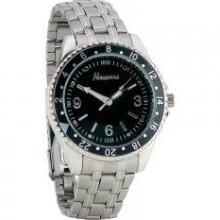 MENS SILVER LINK QUARTZ WATCH - Silver-Tone Band - MSRP: $29.95