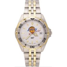 Mens Sport Watches - Los Angeles Lakers NBA Men's All Star Watch with Stainless Steel Bracelet