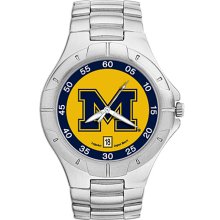 Mens University Of Michigan Watch - Stainless Steel Pro II Sport