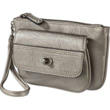 Merona Front Pocket Wristlet - Silver