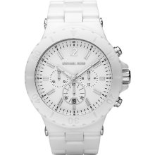 Michael Kors Chronograph White Ceramic Ladies Watch MK8177